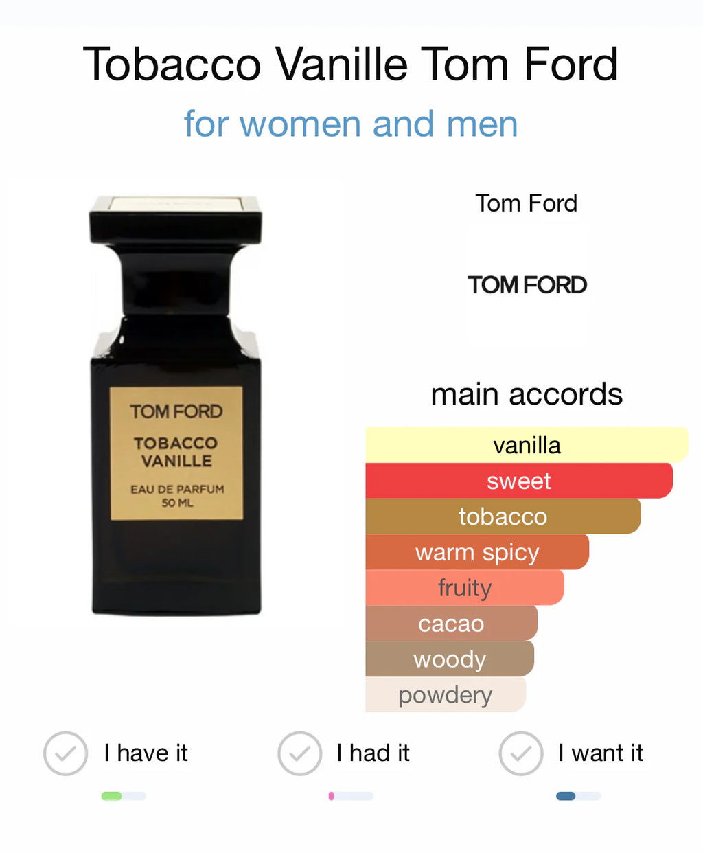 Tom Ford Tobacco Vanille — Eau de Parfum