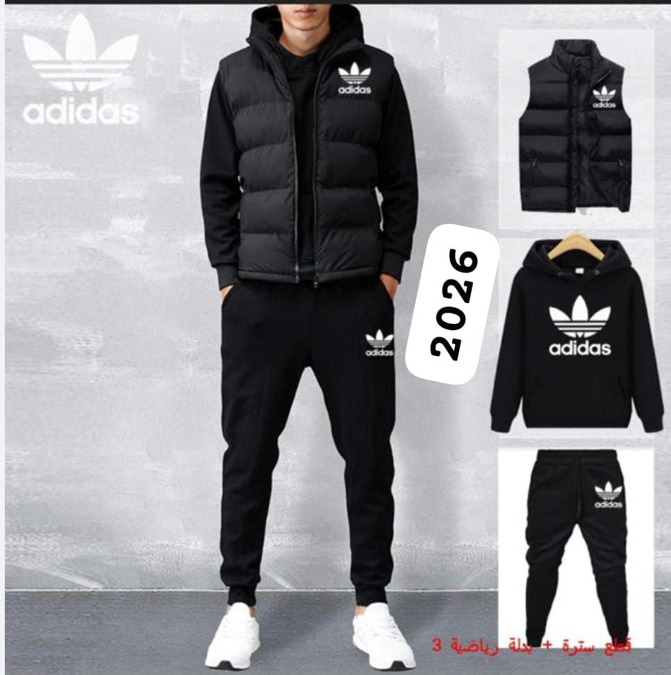 Tuta Tris Adidas con Smanicato – Nero e Arancione Caldo | Cotone Premium